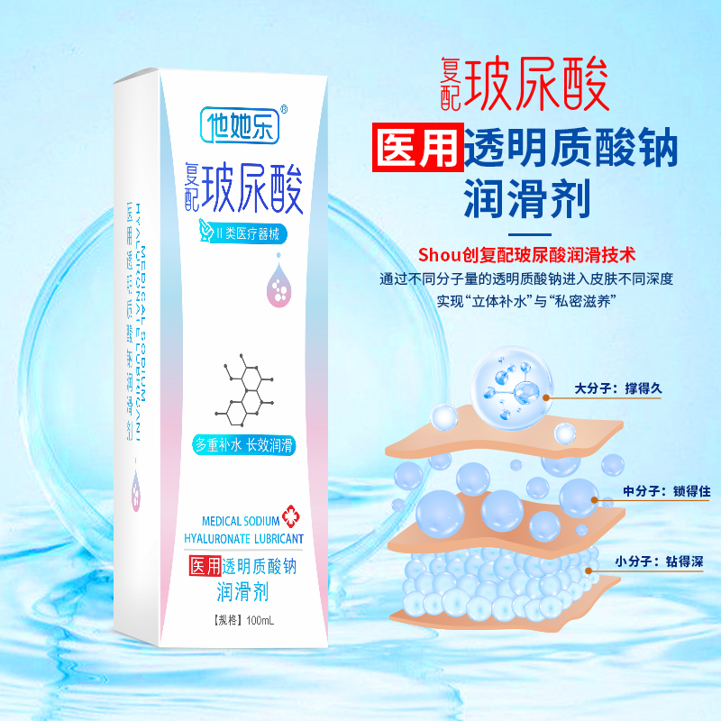 復配玻尿酸潤滑劑-他她樂醫用玻尿酸潤滑劑
